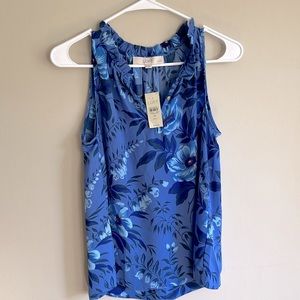 LOFT Tank Blue Floral Pattern, SP